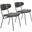 Charon Dining Chair Set of 2 In Vintage Black