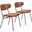 Charon Dining Chair Set of 2 In Vintage Brown