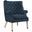 Chart Upholstered Fabric Lounge Chair In Azure