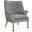 Chart Upholstered Fabric Lounge Chair In Light Gray
