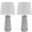 Chaston Antique White Metal Table Lamp Set Of 2