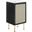 Chaucer 18 Inch Bathroom Vanity In Black and White
