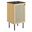 Chaucer 18 Inch Bathroom Vanity In Oak and Black