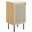 Chaucer 18 Inch Bathroom Vanity In Oak and White