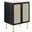 Chaucer 24 Inch Bathroom Vanity In Black and White