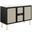 Chaucer 48 Inch Double Sink Bathroom Vanity In Black and White