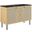Chaucer 48 Inch Double Sink Bathroom Vanity In Oak and Black