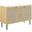 Chaucer 48 Inch Double Sink Bathroom Vanity In Oak and White
