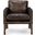 Chazzie Club Chair In Truffle Brown