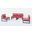 Chelsea 4 Piece Patio Chairs with Cushions In Red