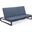 Chelsea Convertible Lounge Reclining Double Chaise with Cushions In Blue