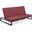 Chelsea Convertible Lounge Reclining Double Chaise with Cushions In Red