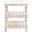 Chesterfield Wood and Cane 3 Shelf Side Table In White Wash