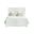 Chett Full Bed with LED In White