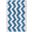 Chevron Tufted Bath Mat Set of 2 in Blue PMB727A-2134-SET2
