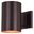 Chiasso 1 Light 7.25 Inch Outdoor Wall Light In Deep Bronze
