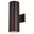 Chiasso 2 Light 14.25 Inch Outdoor Wall Light In Deep Bronze