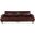 Chiavari Leather Sofa In Geisha Brown