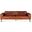 Chiavari Modern Leather Sofa In Vintage Cognac