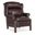 Chippendale Reclining Wing Chair In Chocolate