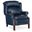 Chippendale Reclining Wing Chair In Navy
