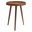 Chiro Wood Round Side Table In Walnut