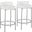 Chloe Counter Stool Set of 2 In White/Chrome