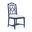 Chloe Side Chair Set of 2 In Deep Sea Blue