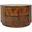 Christa 2-Drawer 30 Inch Round Coffee Table In Chestnut