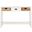 Christa Distressed White Console Table with Storage