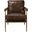 Christopher Club Chair In Truffle Brown