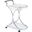 Elfman 2-shelve Serving Cart Chrome and White