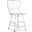 Ciao Bella Spindle Back Counter Stool-White