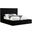 Cierra Fabric Platform California King Bed In Black