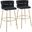 Cinch Claire 30 Inch Fixed Height Barstool Set of 2 In Black/Gold