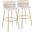 Cinch Claire 30 Inch Fixed Height Barstool Set of 2 In Cream/Gold
