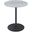 Circa 17.5 Inch End Table with Marble Textured Top In Gray