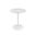 Circa 17.5 Inch End Table with Textured Top In White Marble