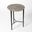 Circle Etched Accent Table In Antique Nickel