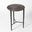 Circle Etched Accent Table In Black Nickel