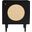 Circle One Door Nightstand with Natural Cane In Black