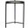 Circle Side Table In Black and Natural