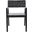 Cire Leather Dining Chair in Black