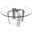 Cirrus Round Dining Table with Smoked Glass Top