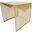 Cisco Square Side Table In Gold