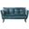Civellutino Loveseat In Teal