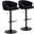Claire Adjustable Barstool Set of 2 In Black