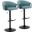 Claire Adjustable Barstool Set of 2 In Blue and Black