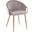 Claire Chair in Gold Metal and Silver Velvet