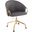 Claire Task Chair In Grey and Gold